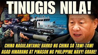 CHINA NAGULANTANG BARKO NG CHINA SA TAWITAWI AGAD HINARANG AT PINASOK NG PHILIPPINE NAVY GRABE [upl. by Elum]