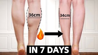 Slim Down Calves in 7 DAYS 12 min Beginner Friendly Slim Legs Workout No Jump [upl. by Ardnuhsed]