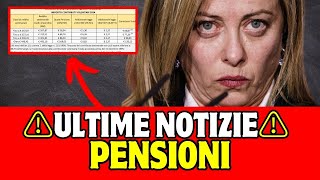 ⚠️ ULTIME NOTIZIE PENSIONI OGGI ⚠️ [upl. by Analiese860]