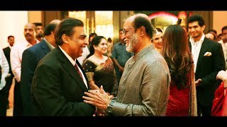 Rajinikanth  Mukesh Ambani  Soundarya Rajinikanth amp Vishagan Vanangamudis Reception Party [upl. by Davey527]