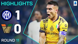 INTERVENEZIA 10  HIGHLIGHTS  Lautaro provides the goods for the Nerazzurri  Serie A 202425 [upl. by Lang]