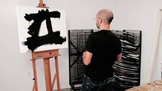 How to paint like Franz Kline – with Corey DAugustine  IN THE STUDIO [upl. by Nadabas]