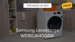 Video Recensione Lavasciuga Samsung WD90J6400AW [upl. by Reyna831]