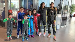 OUR FIRST TIME INDOOR SKYDIVING HZHtube Kids Fun [upl. by Fredelia100]