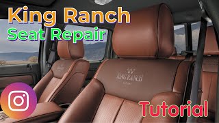 Best King Ranch Leather Seat Repair [upl. by Edialeda]