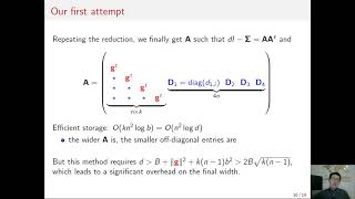 Integral Matrix Gram Root and Lattice Gaussian Sampling without Floats [upl. by Ecertap226]