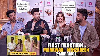 Karan Kundrra Indirectly Reveal Munawar Faruqui  Mehzabeen Coatwala 2nd Marriage  VIDEO Reaction [upl. by Hunley]