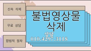 초상권 침해딥페이크 불법 동영상 삭제 디지털 장의사 [upl. by Releehw687]