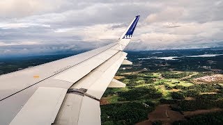 SAS Airbus A320neo SCENIC APPROACH AND LANDING at Stockholm Arlanda Airport ARN [upl. by Medea]