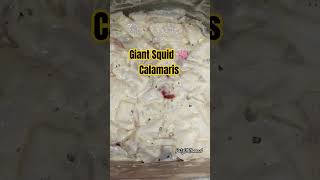 Giant Squid calamaris cooking ytshorts youtubeshorts food yt subscribe youtubechannel yummy [upl. by Sirtaeb]