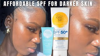 No White Cast Sunscreen for OILY DRY Brown or Dark Skin  BONDI SANDS REDUCE Hyperpigmentation [upl. by Ezequiel967]