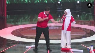 Rina Nose Dan Gilang Dirga Impersonate Jadi Lesti Dan Rizky Billar  Live At Konser Judika x Lesti [upl. by Jemima]