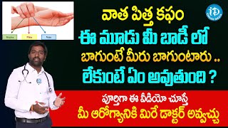 How to balance Vata Pitta Kapha dosha Telugu  Dr Naveen Kanikaram Vatha pittha kapha remedies [upl. by Sidell]