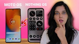 NOTHING OS vs MOTO OS  Best Midrange Smartphone UI [upl. by Tena]