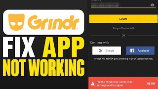 How To Fix Grindr App Not Working 2024 [upl. by Yanarp]