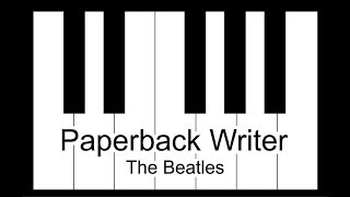 Paperback Writer  The Beatles Piano Tutorial [upl. by Awuhsoj882]