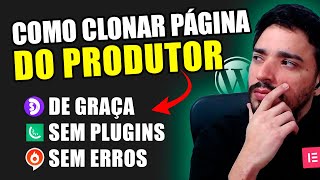 Grátis Como Clonar Página de Vendas do Produtor com Wordpress  Elementor  HTML [upl. by Inwat]