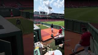 Red Sox Closer Kenley Jansen Doesnt Seem Happy with Bullpen Session mlb redsox baseball fenway [upl. by Hicks]