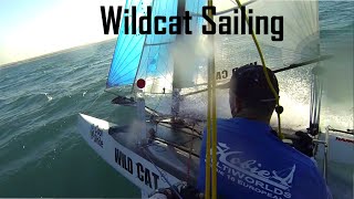 Hobie Cat Wildcat Sailing amp wipeoutTanzacatHD [upl. by Silver]