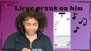 Lyric prank on my boyfriend BAD HABITS by usher [upl. by Necaj]