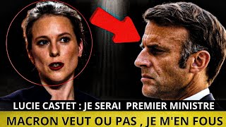 LUCIE CASTET à Matignon  Emmanuel Macron quotna pas le choixquot dit Tondelierquotil ny a pas de plan Bquot [upl. by Urissa]