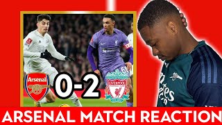 WE HAVE FORGOTTEN HOW TO SCORE GOALS  ARSENAL 02 LIVERPOOL REACTION deludedgooner [upl. by Nixon]