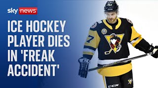 Adam Johnson Ice hockey player dies after neck slashed by skate in Sheffield [upl. by Pollux]