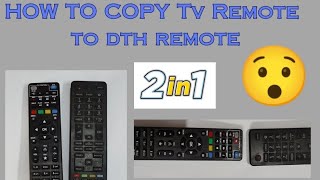 TV Remote To DTH Remote Copy [upl. by Llerrac971]