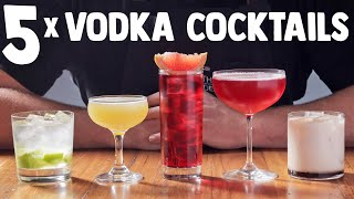 5 x Easy Vodka Cocktails part 1 [upl. by Prussian]