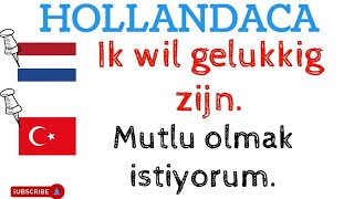 HOLLANDACA CÜMLELER ÖĞRENİYORUM  ZIJN [upl. by Adamec]