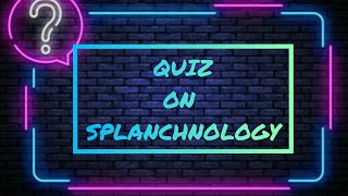 QUIZ ON SPLANCHNOLOGY  ANATOMY  VET TOUR [upl. by Ahsirtap]