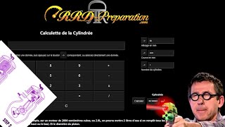 Calculette de cylindrée moteur RRD PREPARATION [upl. by Esineg699]