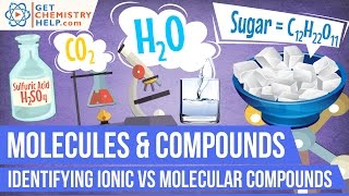 Chemistry Lesson Identifying Ionic vs Molecular Compounds [upl. by Ielirol]