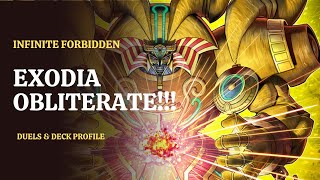 The EXODIA Deck INFO Duels amp Deck Profile Infinite Forbidden [upl. by Nodnnarb998]