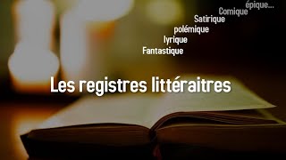 Les registres littéraires Caractéristiques et exemples1bac litteraturefrancaisebaclibre [upl. by Bessie971]