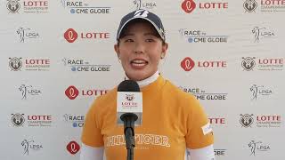 Lotte Championship 2024  Interview Yuri Yoshida [upl. by Imeka935]