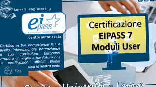 corso certificato Eipass 7 moduli  video di presentazione [upl. by Ellednahs]