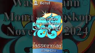 Wassermann BERUF 👷‍♀️ Horoskop November 2024 [upl. by Klute]