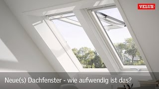 Neues Dachfenster  wie aufwendig ist das [upl. by Aynor]