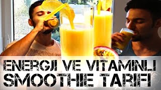 ENERJI VE VITAMINLI Smoothie Tarifi  Doğal ve Sağlıklı Tropical ShakeSmoothie Shredded Brothers [upl. by Nnylekoorb869]