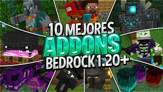 😯Top 10 MEJORES ADDONS SURVIVAL para MINECRAFT 120 12051 BEDROCK y PE ADDONS MINECRAFT PE 120 [upl. by Tersina412]