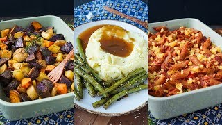 3 SUPER EASY THANKSGIVING SIDE DISHES Vegan amp delicious [upl. by Malley]