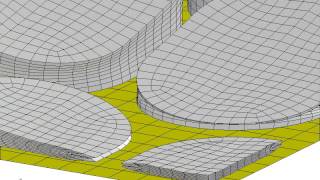 LSDYNA Impact analysis of foam blocks [upl. by Rhoda]