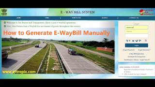 How To Generate EWayBill Manually  in English [upl. by Mak331]