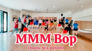 MMM BOP  line dance  WLD KOR  ASSC [upl. by Elrebma]