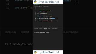 Creating PowerPoint Presentations With Python  Python Tutorial [upl. by Boyes]