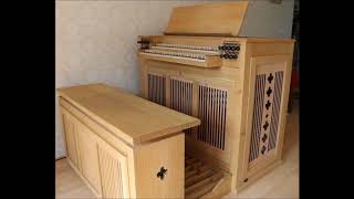 Witteveen Box Organ video Bach Pachelbel Christ lag in Todesbanden [upl. by Leivad]