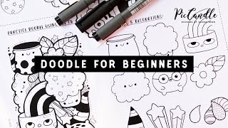 Doodle for Beginners  Draw with Me StepbyStep [upl. by Gabie]