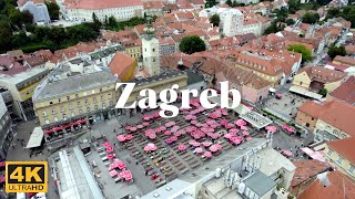 Experience the BEST Aerial Views of Zagreb Croatia in 4K [upl. by Ilka]