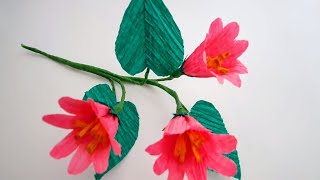 Crafting Blossoms StepbyStep Crepe Paper Flower Guide  DIY [upl. by Joni]